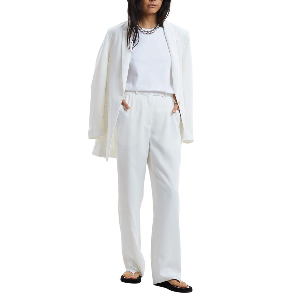 The Frankie Shop Tailored Cream Isla Trousers Size L